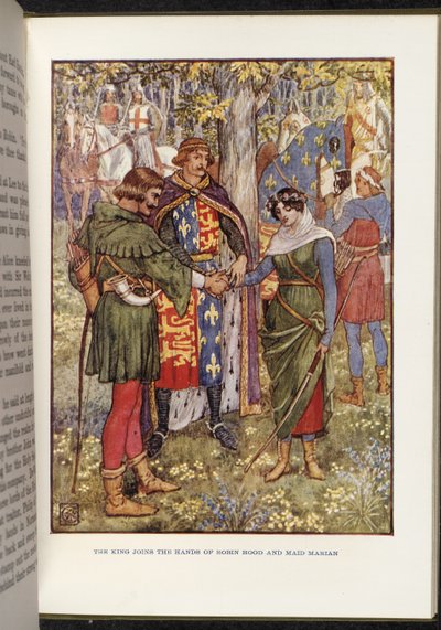 Robin Hood y la doncella Marian de Walter Crane