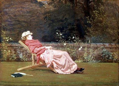 Rosalind, Condesa de Carlisle (1845-1921) en el Jardín de Naworth de Walter Crane