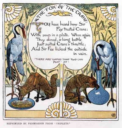 El Zorro y La Grulla, de Trillizos de Walter Crane