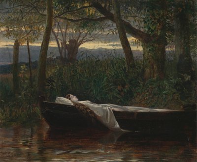 La dama de Shalott [1862, Royal Academy of Arts, Londres, catálogo de exposición]. de Walter Crane