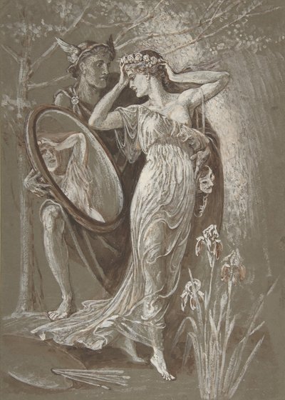 El espejo de Venus, ca. 1890 de Walter Crane