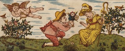 La rosa es roja; La violeta es azul; El clavel es dulce; Y tú también de Walter Crane