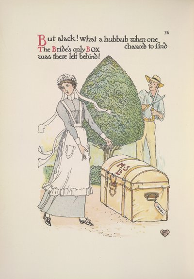 La única caja de la novia se había quedado atrás de Walter Crane