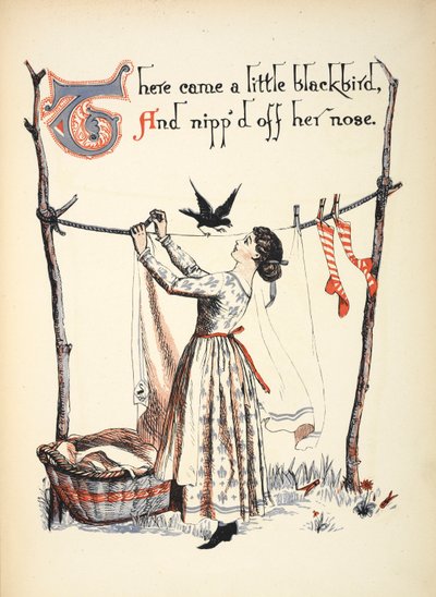 Vino un mirlo y le arrancó la nariz. de Walter Crane