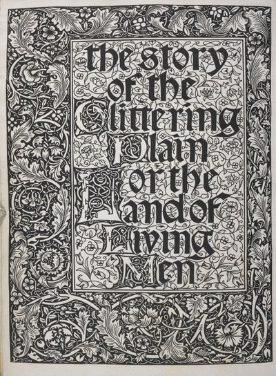 Portada decorada con motivos florales. de Walter Crane