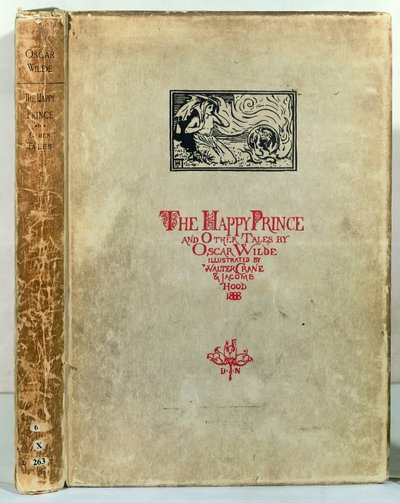Página de título de El Príncipe Feliz y otros Cuentos por Oscar Wilde, 1888 de Walter Crane