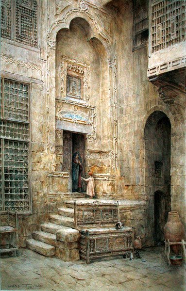 Un patio en El Cairo de Walter Frederick Roofe Tyndale