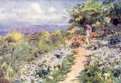 Un jardín en la ladera en Kioto de Walter Frederick Roofe Tyndale