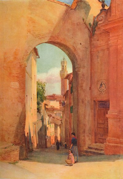 Arco Di S. Giuseppe, Siena, c1900 1913 de Walter Frederick Roofe Tyndale