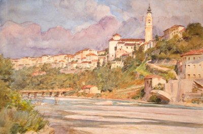 Belluno, Italia 1925 (acuarela) de Walter Frederick Roofe Tyndale