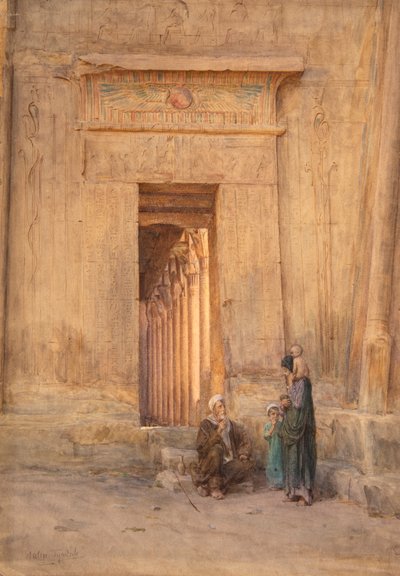 Puerta del templo de Isis (acuarela) de Walter Frederick Roofe Tyndale