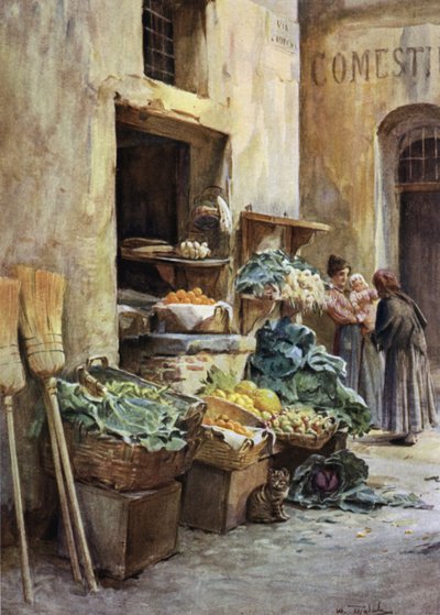 Tienda de verdulero, Riviera Italiana de Walter Frederick Roofe Tyndale