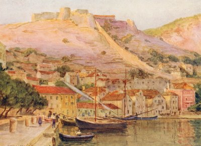 Lesina (litografía en color) de Walter Frederick Roofe Tyndale