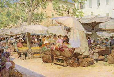 Mercado, Niza, Francia de Walter Frederick Roofe Tyndale