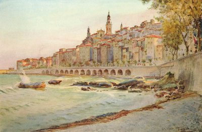 Mentone, desde Garavan, c1910, 1912 de Walter Frederick Roofe Tyndale