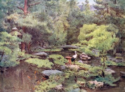 Jardín de agua de Nami Kawa San, Kioto de Walter Frederick Roofe Tyndale
