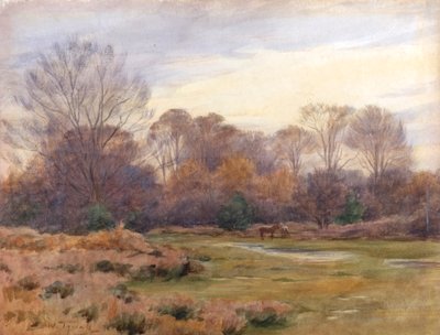 En la carretera de Christchurch (acuarela) de Walter Frederick Roofe Tyndale