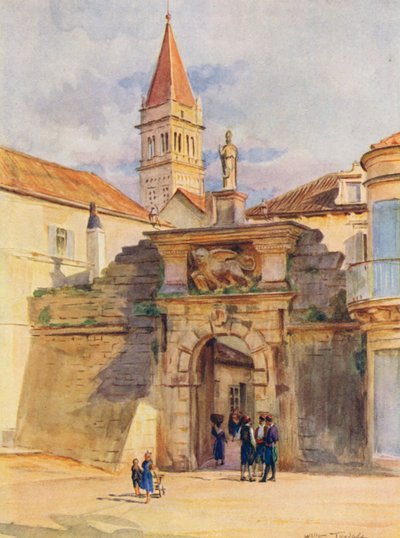 Una de las puertas de Trau (litografía en color) de Walter Frederick Roofe Tyndale