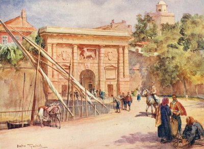 Porta terraferma, Zara (litografía en color) de Walter Frederick Roofe Tyndale