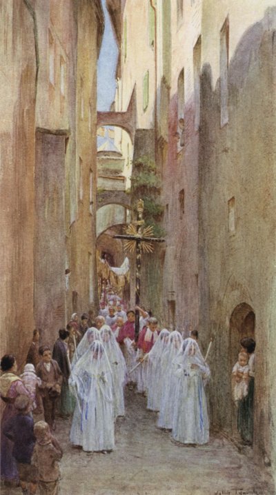 Procesión, San Remo, Italia de Walter Frederick Roofe Tyndale