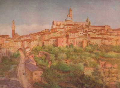 Siena: Una ciudad en una colina, c. 1900-1913 de Walter Frederick Roofe Tyndale