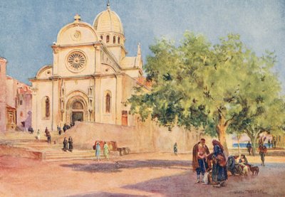 Catedral de Šibenik (litografía en color) de Walter Frederick Roofe Tyndale