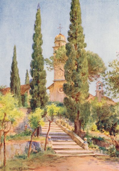 El monasterio de Savina (litografía en color) de Walter Frederick Roofe Tyndale