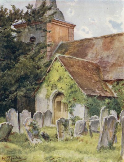 El Nuevo Bosque: Iglesia de Brokenhurst (litografía a color) de Walter Frederick Roofe Tyndale