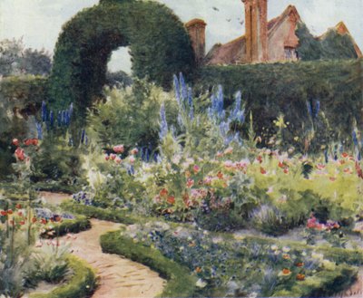 El Nuevo Bosque: Jardín cerca de Brokenhurst (litografía a color) de Walter Frederick Roofe Tyndale