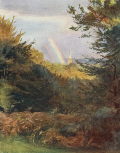 El Nuevo Bosque: Iglesia de Lyndhurst desde Emery Down de Walter Frederick Roofe Tyndale