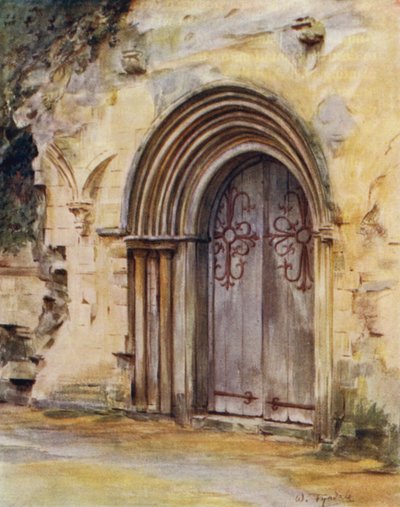 El Nuevo Bosque: La puerta del refectorio, Abadía de Beaulieu de Walter Frederick Roofe Tyndale