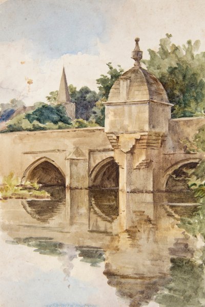The Town Bridge, Bradford-on-Avon (acuarela) de Walter Frederick Roofe Tyndale