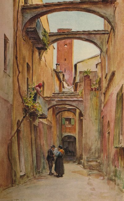Via dello Spedale, Noli, c1910, 1912 de Walter Frederick Roofe Tyndale