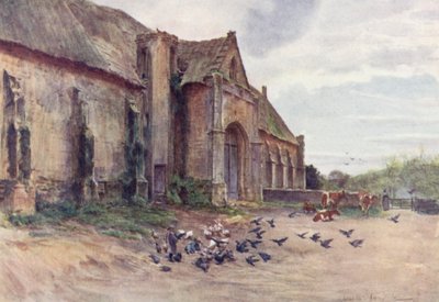 Wessex: A Tithe-Barn, Abbotsbury, near Weymouth (litografía en color) de Walter Frederick Roofe Tyndale