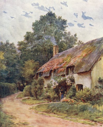 Wessex: Una casa de campo típica de Wessex (litografía en color) de Walter Frederick Roofe Tyndale