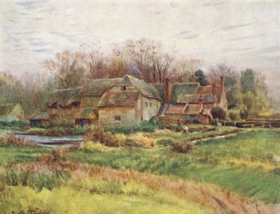 Wessex: Bindon Abbey Mill (litografía en color) de Walter Frederick Roofe Tyndale
