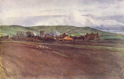 Wessex: Burton Bradstock, Dorset (litografía en color) de Walter Frederick Roofe Tyndale