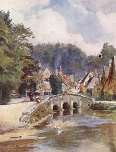 Wessex: Castle Combe, North Wilts (litografía en color) de Walter Frederick Roofe Tyndale