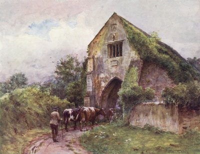 Wessex: Puerta de entrada, Abadía de Cleeve (litografía en color) de Walter Frederick Roofe Tyndale
