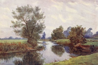 Wessex: On the Stour (litografía en color) de Walter Frederick Roofe Tyndale