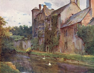 Wessex: El palacio, Wells (litografía en color) de Walter Frederick Roofe Tyndale