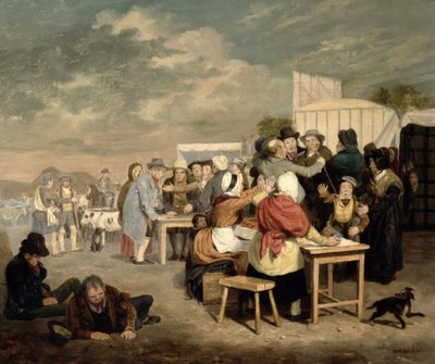 Una Escena de Feria de Hallow de Walter Geikie