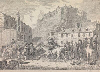 Castillo de Edimburgo y Feria del Caballo de Walter Geikie