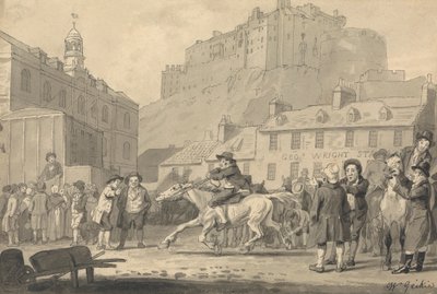Castillo de Edimburgo y Feria del Caballo de Walter Geikie