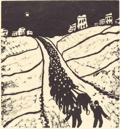 Entierro, 1916 de Walter Gramatte