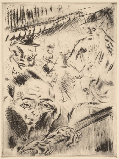 Robert en el teatro, 1918 de Walter Gramatte
