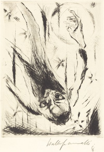 La caída en el infinito, 1918 de Walter Gramatte