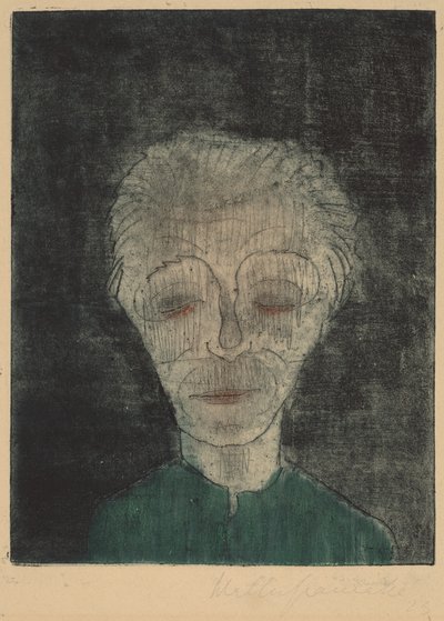Hombre cansado, Autorretrato, 1923 de Walter Gramatte