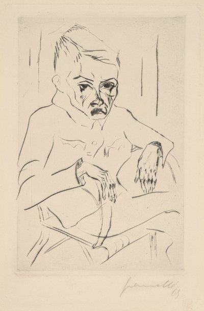 Soldado cansado I, 1919 de Walter Gramatte