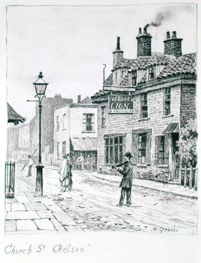 Calle de la Iglesia, Chelsea de Walter Greaves